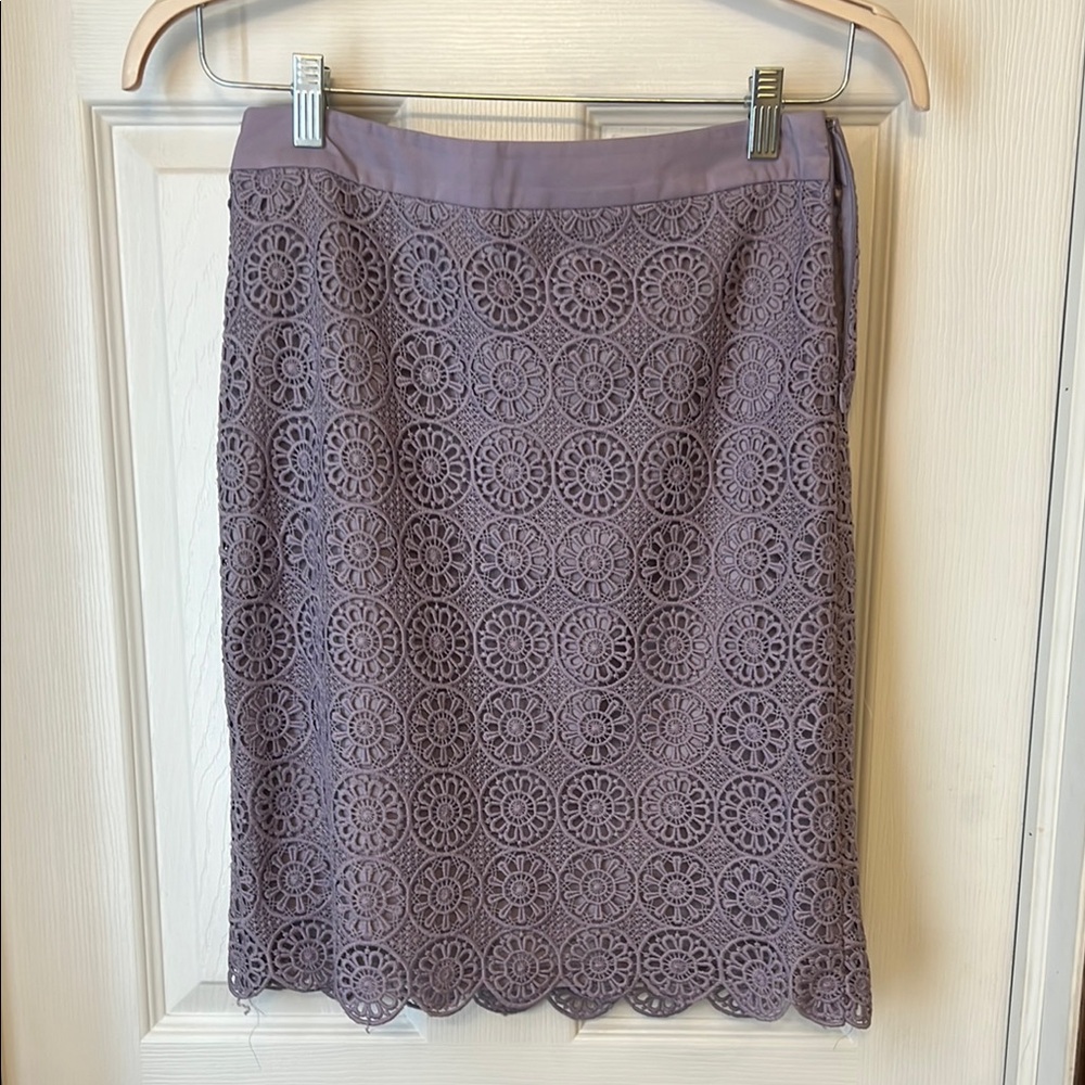 Elegant Purple Lace Skirt